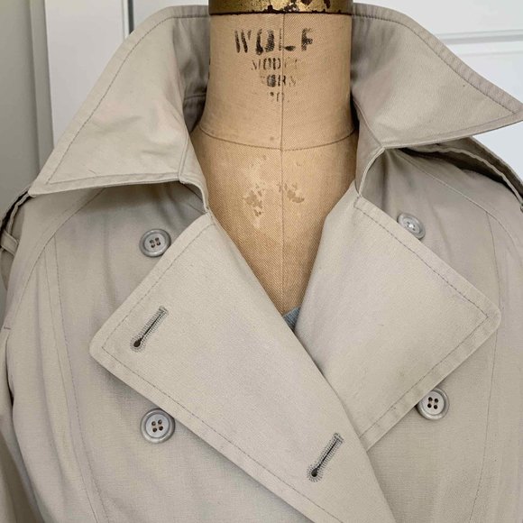 Vintage Jackets & Blazers - Vintage 80s LONDON FOG fleece lined TRENCH 6-8P